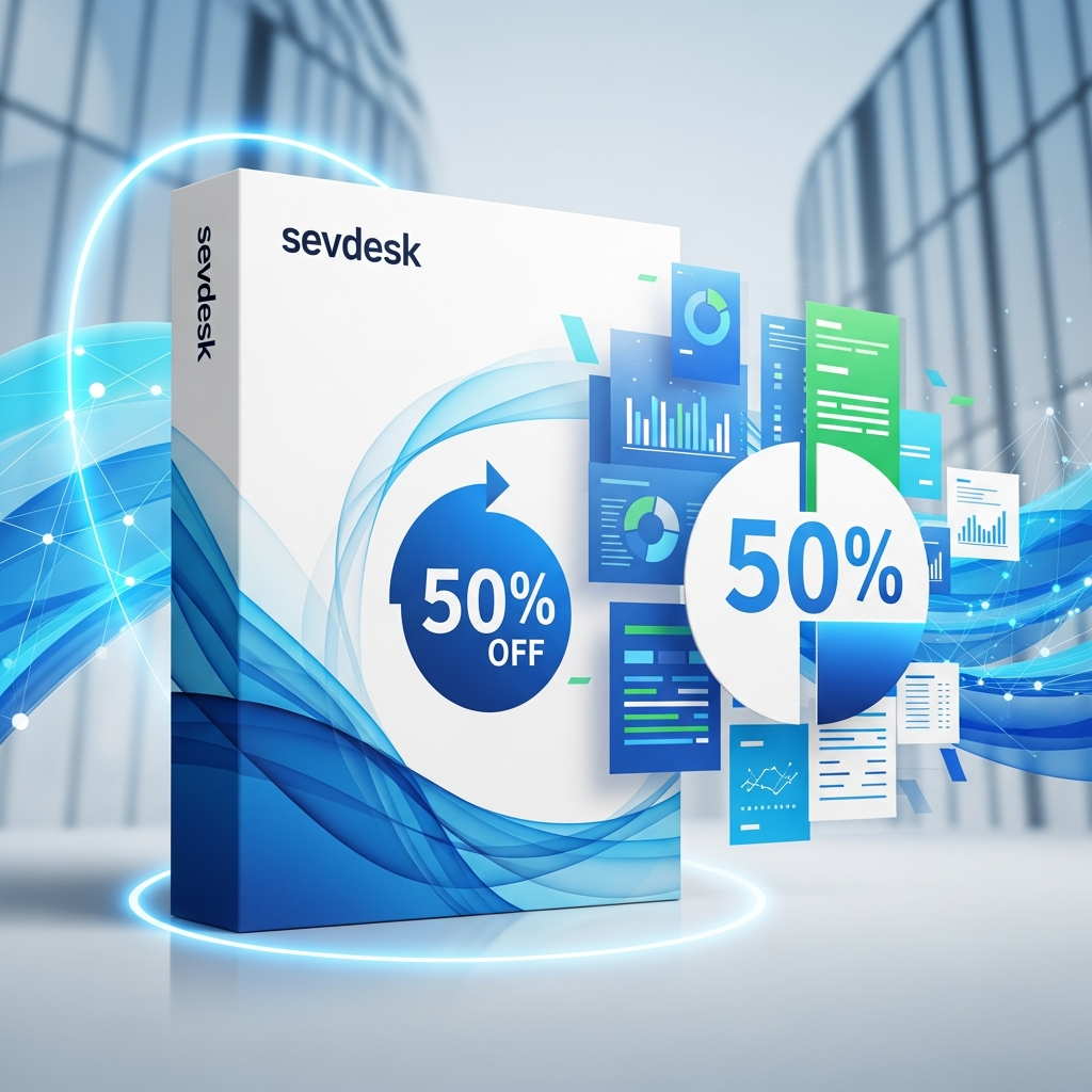 50% Rabatt auf sevdesk Buchhaltungssoftware für Unternehmen